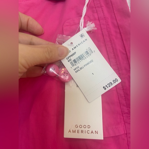 Good American Parachute Pants Malibu Pink - Small - Picture 8 of 10